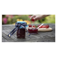 BROTHER TZE-RN54 - 24 mm široká TZ kazeta, TEXTILNÁ páska 4 m - na výrobu darčekov - NON-SLIP - MODRÁ PÁSKA, ZLATÝ POTISK