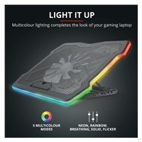 TRUST Laptop Stand GXT1126 AURA LAPTOP COOLING STAND (chladiaca podložka)