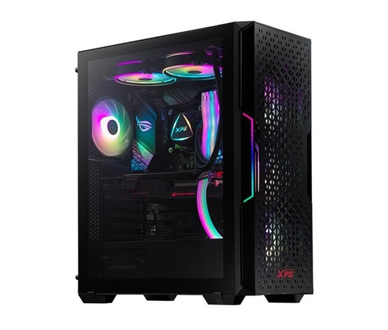 ADATA XPG case STARKER AIR Mid-Tower, bez zdroje, 1x 120mm + 1x 120mm ARGB, Černá