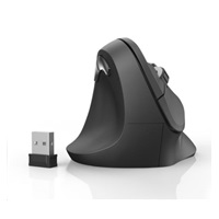Vertikálna ergonomická bezdrôtová myš Hama EMW-500L, ľavá, čierna