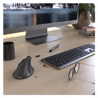Vertikálna ergonomická bezdrôtová myš Hama EMW-500L, ľavá, čierna