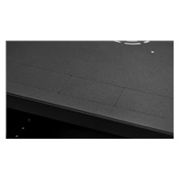 LEXI 19" nástenná skriňa Basic 6U, šírka 520 mm, hĺbka 450 mm, sklenené dvere, bez zadnej steny, čierna