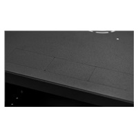 LEXI 19" nástenná skrinka Basic 6U, šírka 520 mm, hĺbka 350 mm, sklenené dvere, bez zadnej steny, čierna