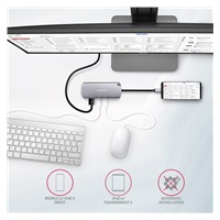 AXAGON HMC-6M2, USB 3.rozbočovač 2 Gen 1, 2x USB-A, HDMI, RJ-45 GLAN, SATA M.2 sloty, PD 100 W, kábel USB-C 18 cm
