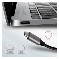 AXAGON HMC-6M2, USB 3.rozbočovač 2 Gen 1, 2x USB-A, HDMI, RJ-45 GLAN, SATA M.2 sloty, PD 100 W, kábel USB-C 18 cm