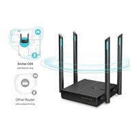 TP-Link Archer C64 OneMesh/EasyMesh WiFi5 router (AC1200, 2,4GHz/5GHz, 4xGbELAN, 1xGbEWAN)