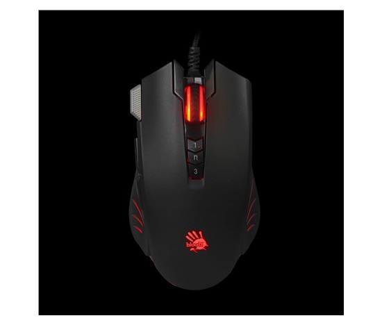 A4tech herná myš BLOODY V9M, až 4000DPI, technológia V-Track, 160KB pamäť, USB, CORE 2, kovové podložky