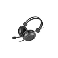 A4tech sluchátka HU-35, USB, černá