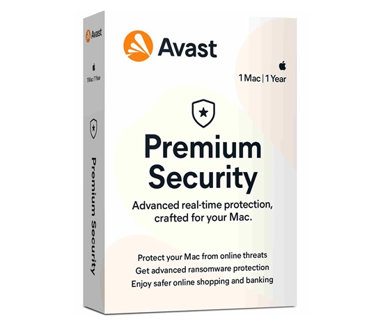 _Nový Avast Premium Security pre MAC 1 zariadenie na 12 měsíců