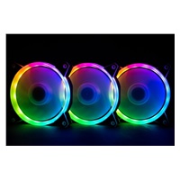 1stCOOL Fan KIT AURA EVO 1 ARGB, 3x Dual Ring fan + ARGB Nano controller