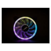1stCOOL Ventilátor AURA EVO Dual Ring ARGB 12cm