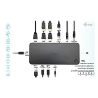 iTec USB 3.0 / USB-C / Thunderbolt, 3x 4K dokovacia stanica + Power Delivery 100W