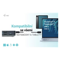 iTec USB 3.0 / USB-C / Thunderbolt, 3x 4K dokovacia stanica + Power Delivery 100W