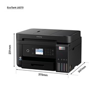 Atramentová tlačiareň EPSON EcoTank L6270, 3v1, A4, 1200x4800dpi, 33 str./min, USB, Wi-Fi, LAN, 3 roky záruka po registrácii.