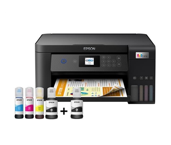 Atramentová tlačiareň EPSON EcoTank L4260, 3v1, A4, 1440x5760dpi, 33 str./min, USB, Wi-Fi, 3 roky záruka po registrácii.