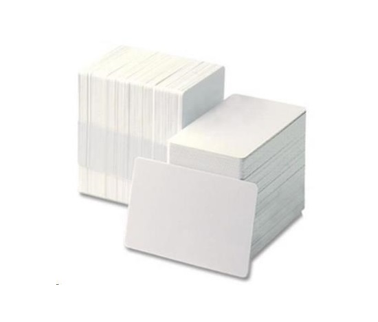Identifikačné karty Zebra Premier Plus - 5x100ks - biele - polyvinylchlorid (PVC)