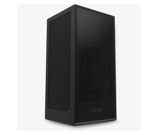 Skriňa NZXT H1 / mini ITX / 140mm AIO chladič / 650W SFX-L 80Plus Gold modulárny napájací zdroj/riser karta/USB-C/čierna