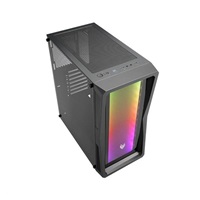 Fortron Midi Tower CMT212G Black, A.RGB svetelná lišta