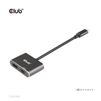 Club3D hub MST (Multi Stream Transport) USB3.2 Gen2 Type-C (DP Alt-Mode) na DisplayPort + HDMI 4K60Hz (M/F)