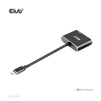 Club3D hub MST (Multi Stream Transport) USB3.2 Gen2 Type-C (DP Alt-Mode) na DisplayPort + HDMI 4K60Hz (M/F)