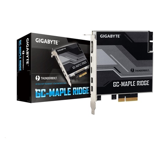 GIGABYTE GC-MAPLE RIDGE, prídavná karta s certifikáciou Intel® Thunderbolt™ 4, USB Type-C, DisplayPort