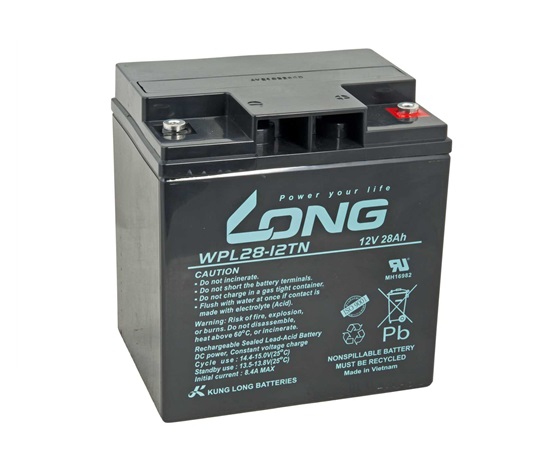 LONG batéria 12V 28Ah M5 LongLife 12 rokov (WPL28-12TN)