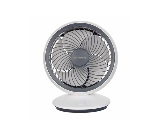 Orava SF-5 mini stolní ventilátor, 4 W, oscilace, USB nabíjení, 3 rychlosti, průměr 15 cm