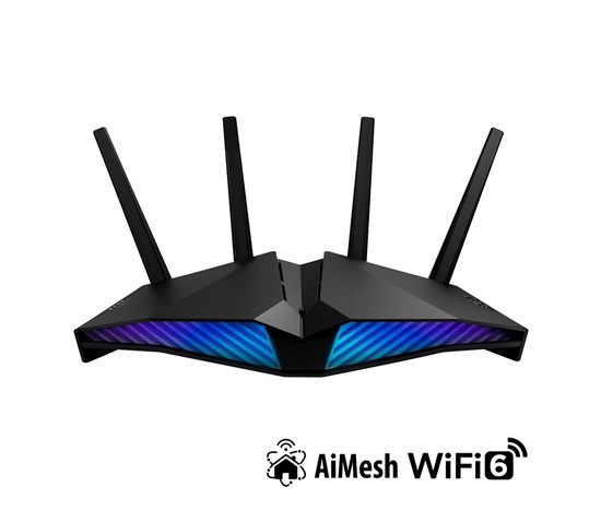 ASUS DSL-AX82U Dvojpásmový bezdrôtový modemový router AX5400 Wifi 6 VDSL, 4x gigabitový RJ45, 1x USB3.0, 1x gigabitová sieť WAN