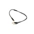 GEMBIRD Cable CABLEXPERT rozdeľovací konektor 3,5 mm (4-pólový) na 2x3,5 mm F/M, kovové svorky, 20 cm, čierny