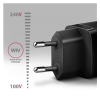 AXAGON ACU-DPQ65, GaN nabíjačka do siete 65W, 3x port (USB-A + dual USB-C), PD3.0/QC4+/PPS/Apple, čierna