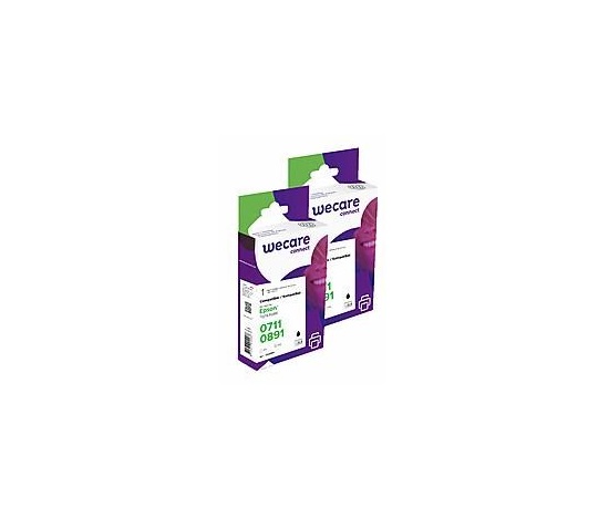 WECARE Armor kazeta pre EPSON Stylus D78/ DX4000 (T071140), sada čierna, 2x9ml