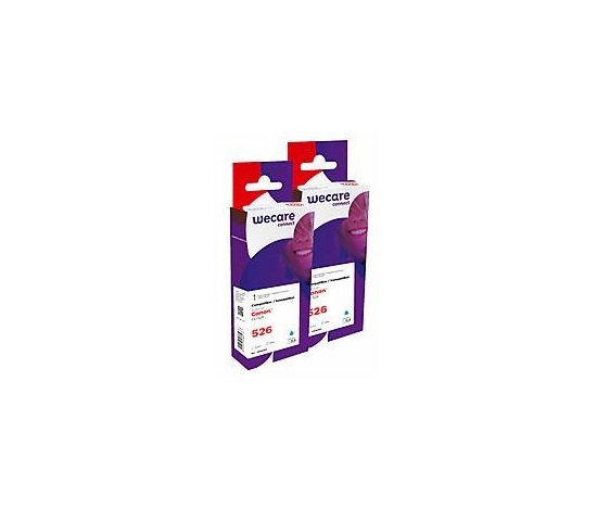 WECARE Armor kazeta pre CANON iP4850 (CLI526C), sada modrá, 2x10,5 ml