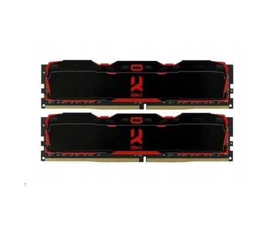 DDR4 16GB 3200MHz CL16 DIMM (Kit 2x8GB) GOODRAM IRDM X, čierna