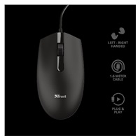 TRUST Optická myš BASI WIRED, USB