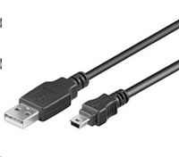 Kábel USB PREMIUMCORD 2.0, A-B mini, 5-pin, 2m