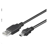 Kábel USB PREMIUMCORD 2.0, A-B mini, 5-pin, 2m