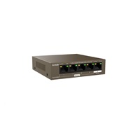 Tenda TEG1105PD - 5-portový PoE PD Gigabit Ethernet Switch, 1x PoE IN, 4x PoE OUT, kovový, bez ventilátora