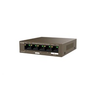 Tenda TEG1105PD - 5-portový PoE PD Gigabit Ethernet Switch, 1x PoE IN, 4x PoE OUT, kovový, bez ventilátora
