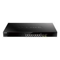 D-Link DMS-1100-10TP 10portový multi-gigabitový PoE inteligentný riadený prepínač, 8x 2,5G PoE, 2x SFP+
