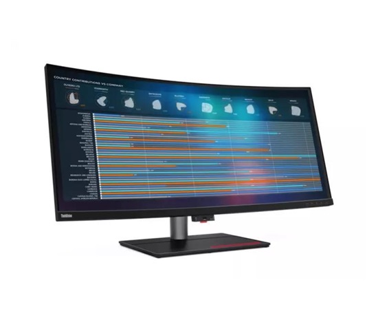 LENOVO LCD ThinkVision P40w-20 39,7" curved WLED IPS, 21:9, 5120x2160, 178/178, 300cd/m2, 1000:1, DP, USB-C, HDMI,VESA