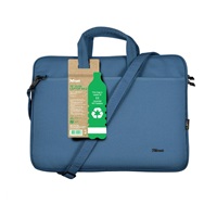 TRUST Taška na notebook 16" Bologna Slim Laptop Bag Eco, modrá