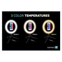 CONNECT IT Selfie10RGB kruhové 10" RGB LED svetlo