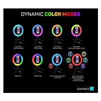 CONNECT IT Selfie10RGB kruhové 10" RGB LED svetlo