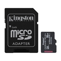Karta Kingston 16GB microSDHC Industrial C10 A1 pSLC + adaptér SD
