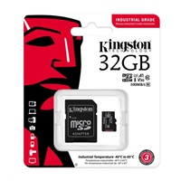Karta Kingston 32GB microSDHC Industrial C10 A1 pSLC + adaptér SD