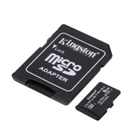 Karta Kingston 8GB microSDHC Industrial C10 A1 pSLC + adaptér SD