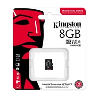 Karta Kingston 8GB microSDHC Industrial C10 A1 pSLC v jednom balení