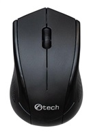C-TECH myš WLM-07, bezdrôtová, 1200DPI, 3 tlačidlá, USB nano prijímač, čierna