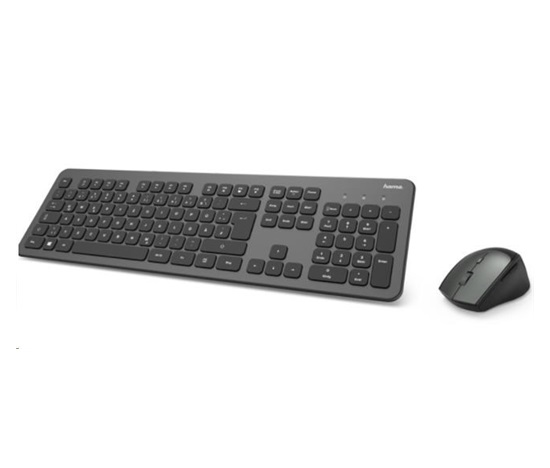 Set bezdrôtovej klávesnice a myši Hama KMW-700, antracitová/čierna