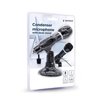 Stolný mikrofón GEMBIRD MIC-D-04, HQ, čierny